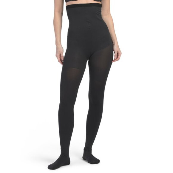 SPANX Black High Waist Shaping Tights - Picture 1 of 1